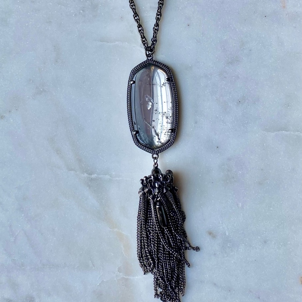 Classic black Kendra Scott necklace
